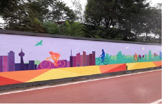 道真墙体彩绘-围墙