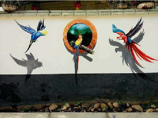 道真视觉错位-3D墙绘设计