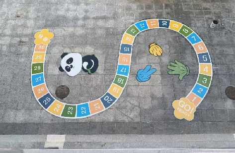 道真地面游戏彩绘