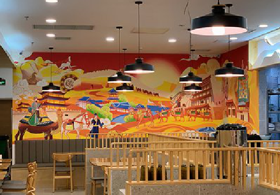 道真商业空间彩绘介绍。