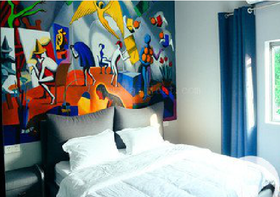 道真对于酒店的墙体彩绘而言更注重哪些方面？