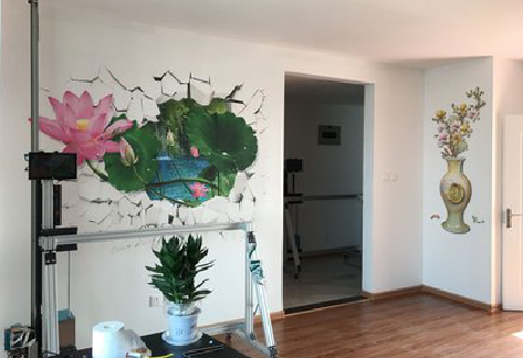 道真墙体彩绘相比墙纸的优势。