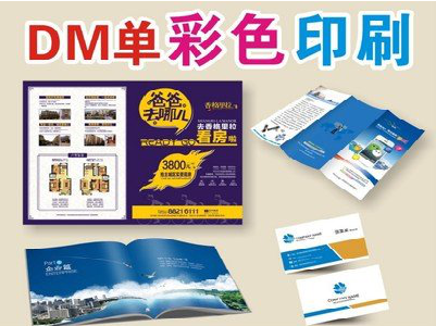 道真单页印刷，色彩搭配简单。