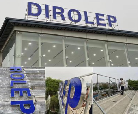 道真楼顶发光字安装的注意事项。